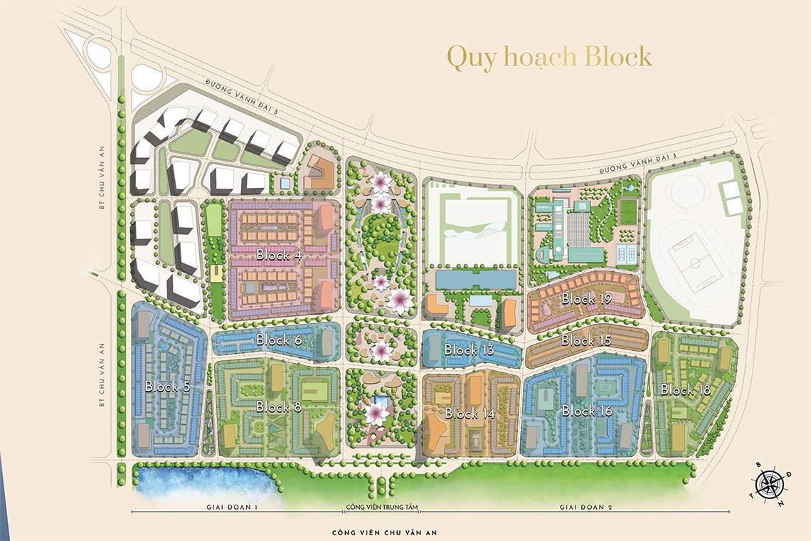 Mặt bằng tổng thể dự án The Manor Central Park